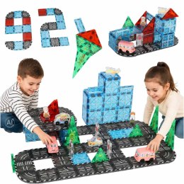 Klocki konstrukcyjne 3D do tworzenia miast i samochodów dla dzieci