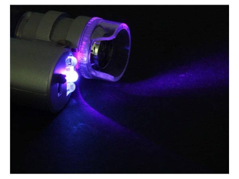 Lupa jubilerska mikroskop 60x LED uv profesjonalna