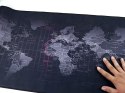 Duża podkładka pod mysz mapa świata biurowa 80x30