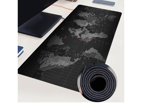 Duża podkładka pod mysz mapa świata biurowa 80x30