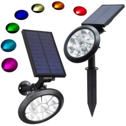 Nowoczesna lampa solarna RGB do ogrodu, która odmieni Twój przestrzeń