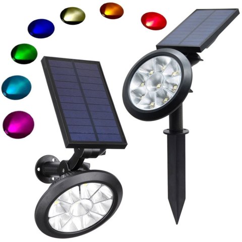 Nowoczesna lampa solarna RGB do ogrodu, która odmieni Twój przestrzeń