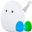 Nowoczesna lampka nocna RGB w kształcie jajka idealna do pokoju dziecka