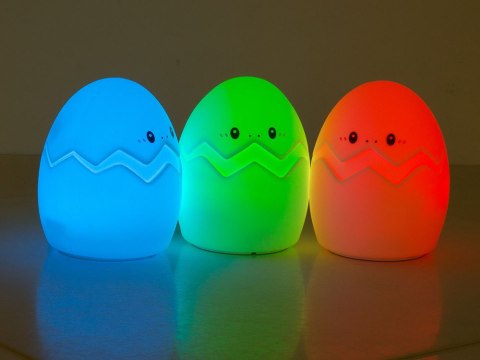 Nowoczesna lampka nocna LED w kształcie jajka dla dzieci