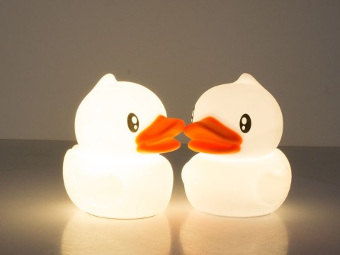 Lampa nocna LED - Kaczuszka dotykowa z podświetleniem RGB