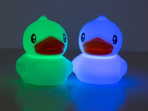 Lampa nocna LED - Kaczuszka dotykowa z podświetleniem RGB