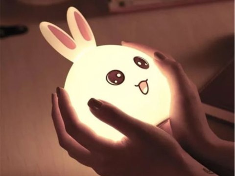Zestaw LED Królik - Lampka Nocna z Pilotem dla Dzieci