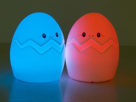 Nowoczesna lampka nocna dotykowa w kształcie jajka dla dzieci