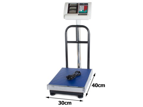 Waga magazynowa platforma 30x40 oparcie 100kg/50g