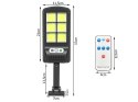 Lampa solarna 96 LED z czujnikiem ruchu zmierzchu