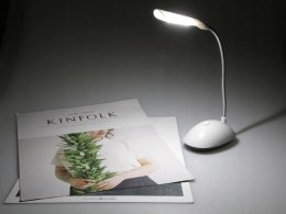 Nowoczesna lampka biurkowa LED z regulowanym ramieniem i 4 diodami