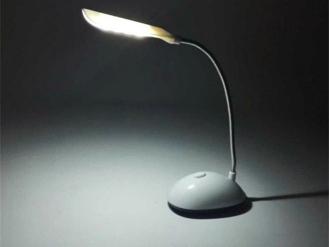 Nowoczesna lampka biurkowa LED z regulowanym ramieniem i 4 diodami