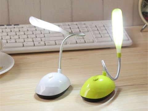 Nowoczesna lampka biurkowa LED z regulowanym ramieniem i 4 diodami