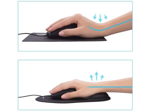 Nowoczesna ergonomiczna podkładka pod mysz z żelowym wsparciem dla nadgarstka