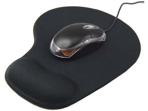Nowoczesna ergonomiczna podkładka pod mysz z żelowym wsparciem dla nadgarstka
