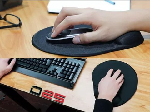 Nowoczesna ergonomiczna podkładka pod mysz z żelowym wsparciem dla nadgarstka