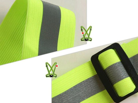 Szelki odblaskowe kamizelka na motor rower biegi