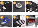 Nowoczesny grill węglowy z termometrem i dużą powierzchnią grillowania