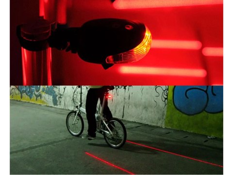 Lampa rowerowa z laserem - zapewnij sobie większe bezpieczeństwo na drodze!