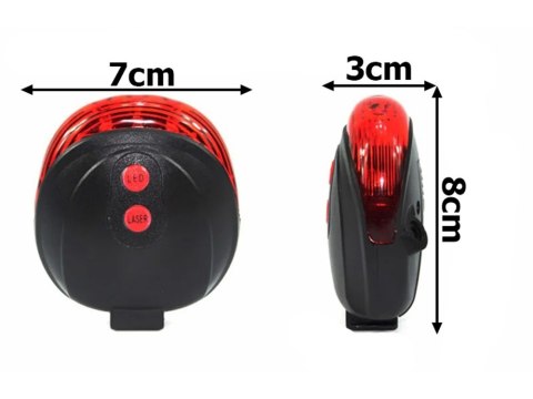 Lampa rowerowa z laserem - zapewnij sobie większe bezpieczeństwo na drodze!