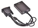 Kabel adapter konwerter vga-HDmi FULL HD d-sub z jack 3.5 i USB