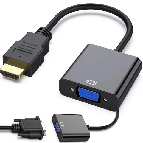 Nowoczesny adapter HDMI do VGA - szeroka kompatybilność i łatwość obsługi