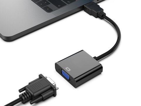 Nowoczesny adapter HDMI do VGA - szeroka kompatybilność i łatwość obsługi
