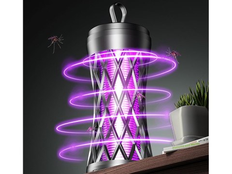 Nowoczesna lampa owadobójcza UV - skuteczna pułapka na komary i muchy