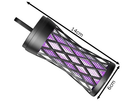 Nowoczesna lampa owadobójcza UV - skuteczna pułapka na komary i muchy