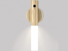 Nowoczesna lampka LED naścienna z czujnikiem ruchu i uchwytem magnetycznym