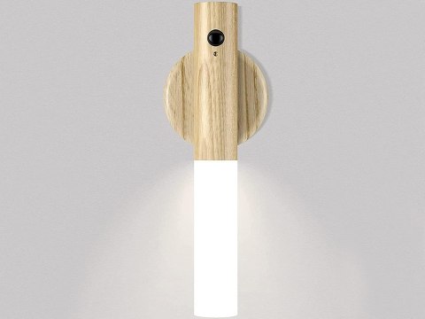 Nowoczesna lampka LED naścienna z czujnikiem ruchu i uchwytem magnetycznym