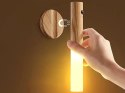Nowoczesna lampka LED naścienna z czujnikiem ruchu i uchwytem magnetycznym