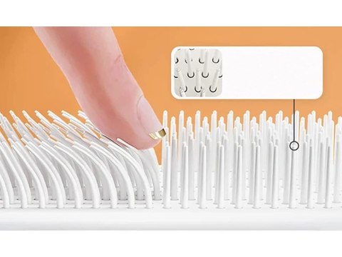 Szczotka do włosów z automatycznym czyszczeniem i ergonomicznym kształtem