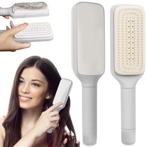 Szczotka do włosów z funkcją samoczyszczenia | Oil & Repair Brush | Samoczyszcząca Szczotka Antystatyczna do Włosów | Osiągnij e