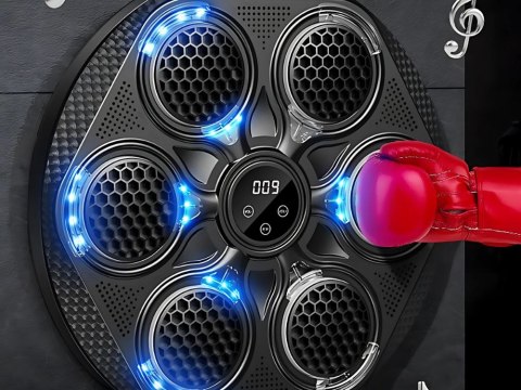 Tarcza bokserska trener boxu mma muzyka USB bluetooth + rękawice bokserskie