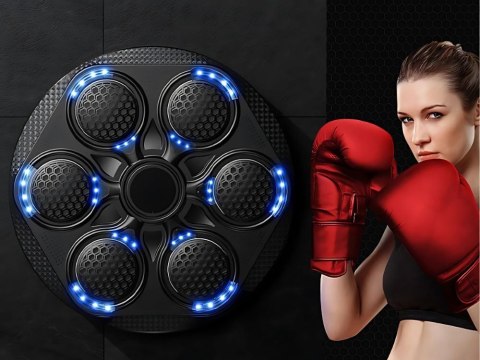 Tarcza bokserska trener boxu mma muzyka USB bluetooth + rękawice bokserskie