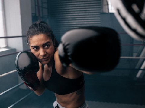 Tarcza bokserska trener boxu mma muzyka USB bluetooth + rękawice bokserskie