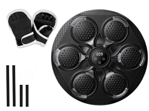 Tarcza bokserska trener boxu mma muzyka USB bluetooth + rękawice bokserskie