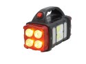 Latarka solarna LED - przenośna lampka z powerbankiem i reflektorem