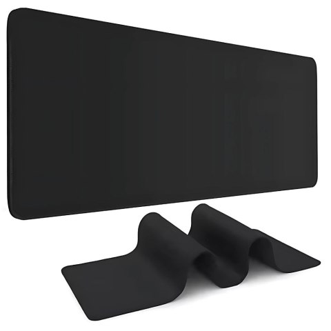 Podkładka gamingowa pod mysz klawiaturę xxl 90x40 cm antypoślizgowa czarna
