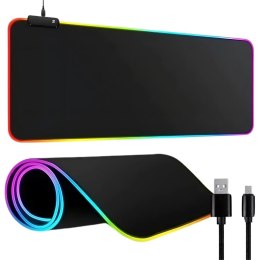 Nowoczesna podkładka gamingowa RGB XXL dla graczy i fanów technologii!