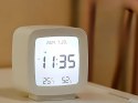 Nowoczesny zegar budzik LCD z pomiarem temperatury i wilgotności