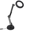 Nowoczesna lampka LED z lupą - idealne oświetlenie do pracy i relaksu
