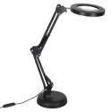 Nowoczesna lampka LED z lupą - idealne oświetlenie do pracy i relaksu
