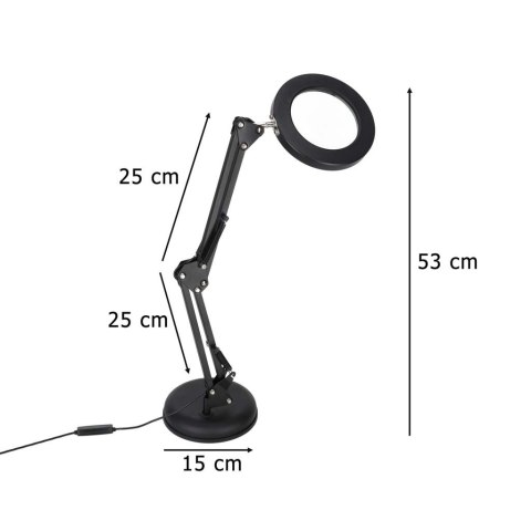 Nowoczesna lampka LED z lupą - idealne oświetlenie do pracy i relaksu