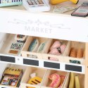  Fantastyczny drewniany market dla dzieci z interaktywną kasą i akcesoriami