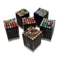 Nowoczesne markery alkoholowe w etui z 204 kolorami dla kreatywnych