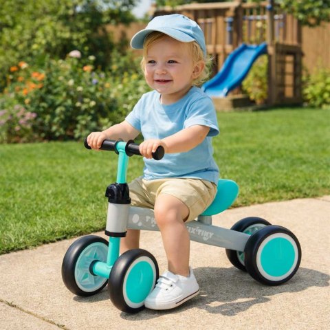 Rowerek biegowy dla dzieci Trike Fix Tiny - miętowy jeździk idealny do nauki jazdy