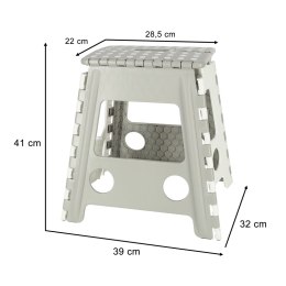 Nowoczesny i składany stołek taboret o wysokiej stabilności 39,5 cm