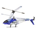 Nowoczesny helikopter zdalnie sterowany w kolorze niebieskim, stworzony z myślą o pasjonatach lotnictwa i zabawy.